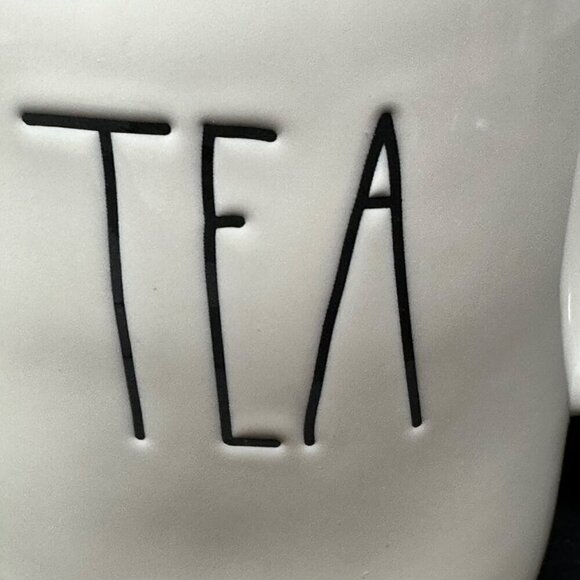 Rae Dunn TEA Mug Ceramic READ Large Coffee Cup Magenta LL Farmhouse Gift White - Picture 7 of 8